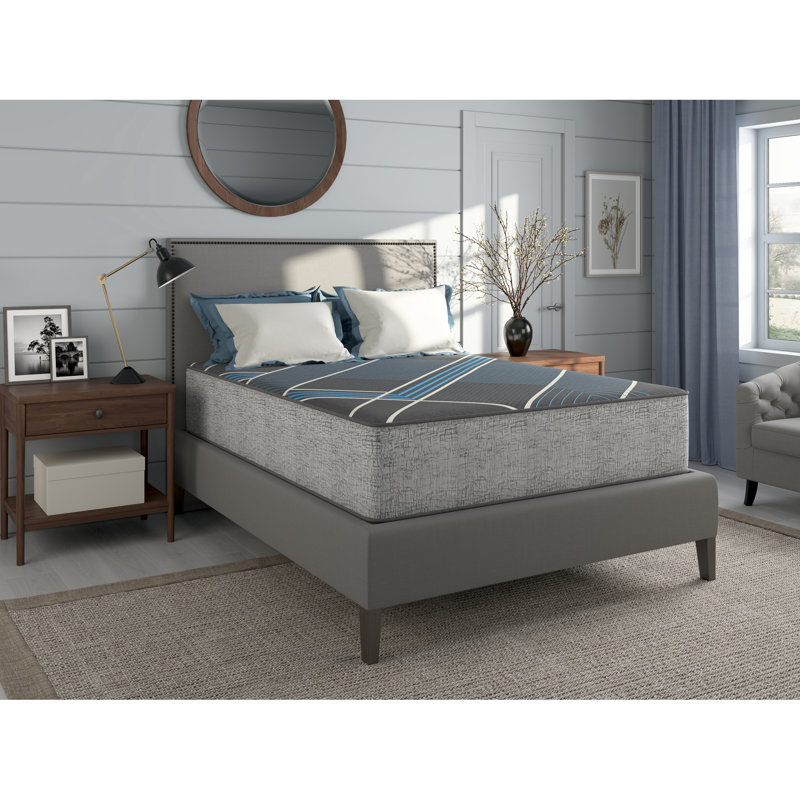 Matelas simple de 13 pouces, double refroidissement, mousse durable, support de bord à 360 °, support de contour de 13 po, transfert de mouvement réduit du partenaire