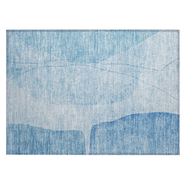 Chryssoula Washable Abstract Indoor / Outdoor Rug