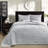 King Reversible Bedspread In Grey With Stable And Quality Cotton Soft Long-Lasting