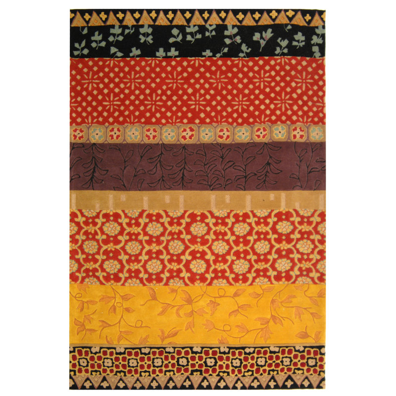 Wool Floral Indoor Rug