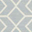 Tapis géométrique en laine / coton tissé à la main Rodgers - bleu / ivoire-765768251