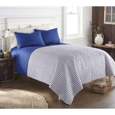 Polyester Striped Quilt
