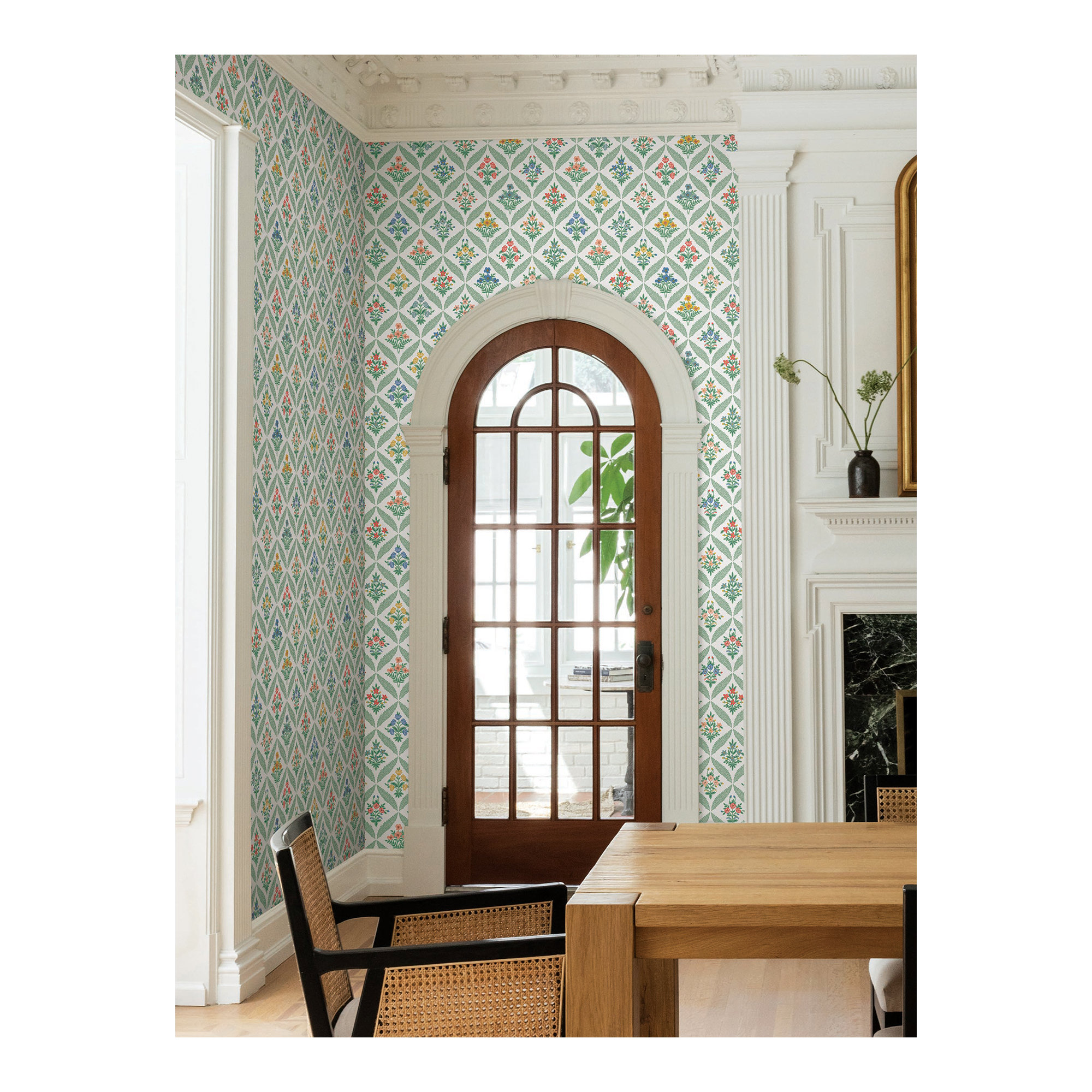 Estee Garden Wallpaper, Sage