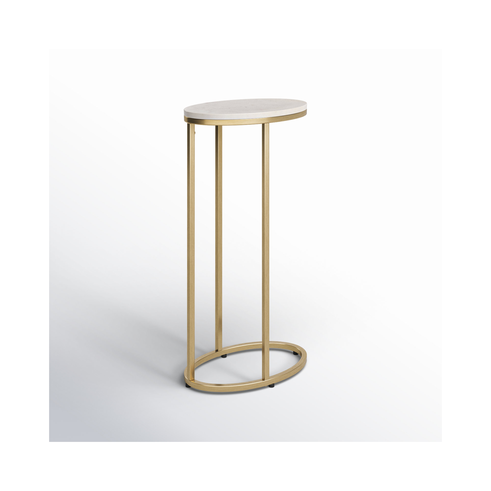 Vib End Table, Gold