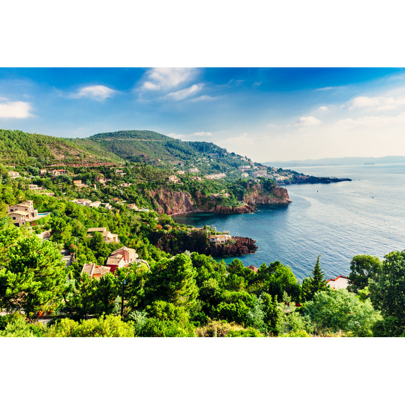 French Riviera - Wrapped Canvas Print, 61cm H x 91cm W x 3.8cm D