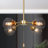 Luta 4-Light Glass Semi Flush Mount