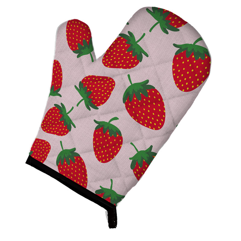 Caroline's Treasures Oven Mitt, Pink/Green/Red