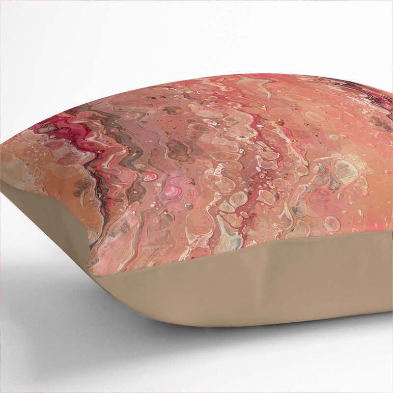 Lust of a Dream Cushion with Filling, 40cm H x 40cm W x 15cm D, Stone