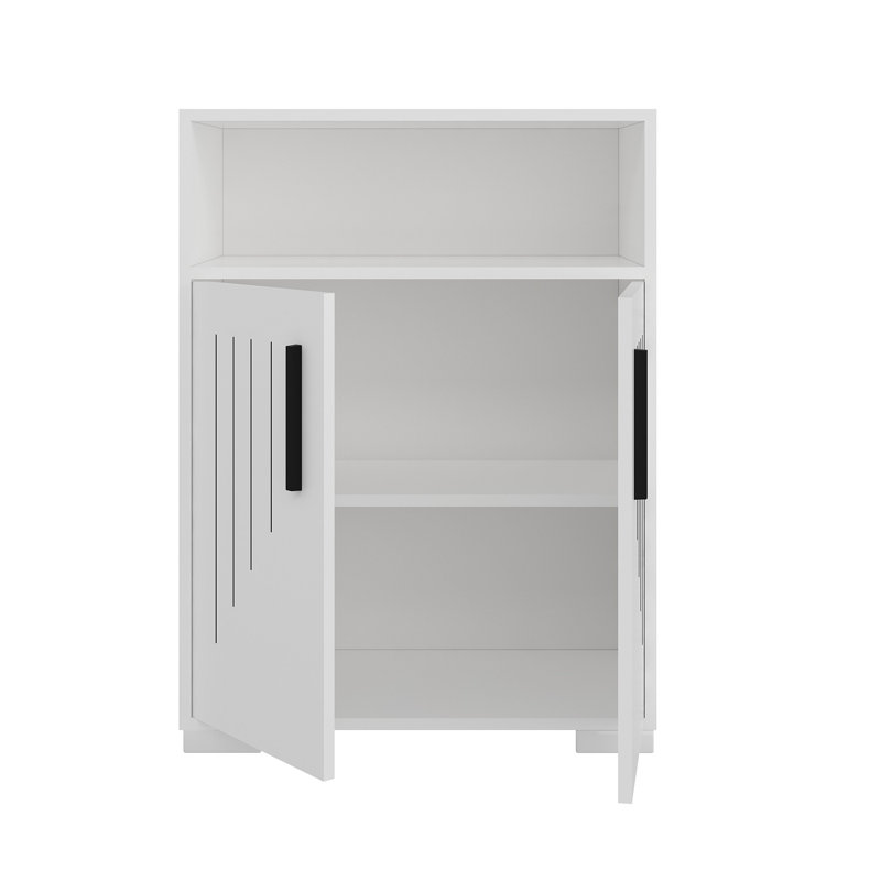 Hazib 2 - Door Standard Accent Cabinet, White