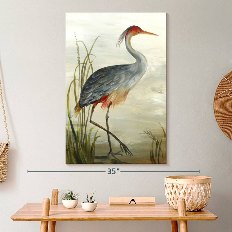 Grey Heron, reproduction sur toile, H 30 po x l 20 po x P 1,25 po