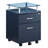 Rolling File Cabinet With Glass Top And 1 Hanging File Drawer-1886722768