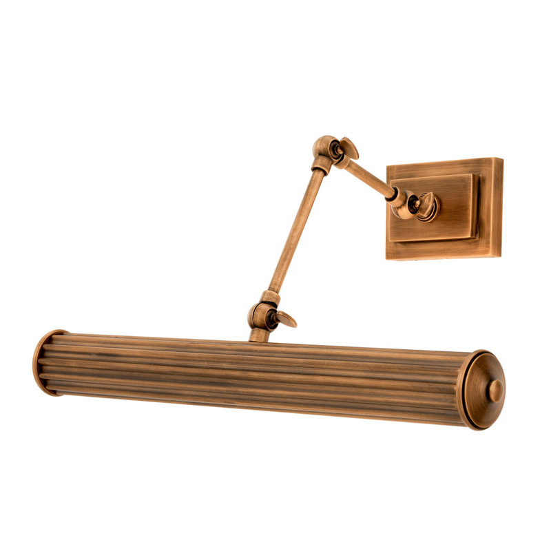 Lampe murale Luca 2 lumières, Laiton antique