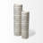 Ceramic Cream Geometric Cylinder Table Vase-120898868