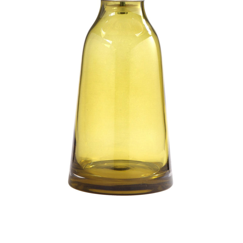 Len Steel Top End Table, Yellow