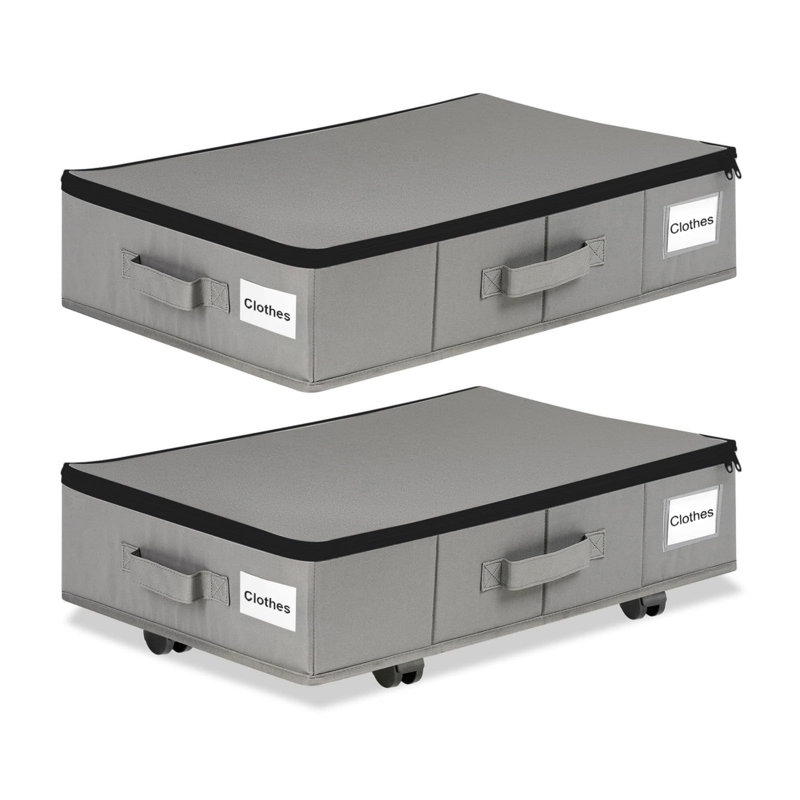 Beachcrest Home Fabric Underbed Storage