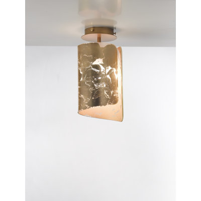 Papiro Glass Semi Flush Mount