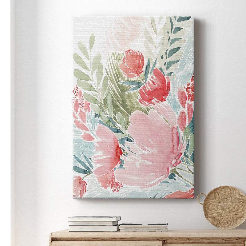 Wilder Bouquet II - peinture sur toile tendue, H 18 po x l 12 po x P 1,5 po