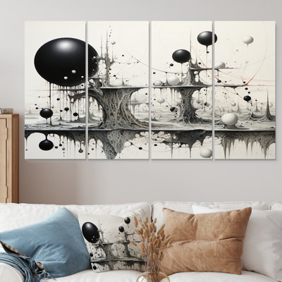 Cordey - Abstract Landscape Wall Art Set 4 Piece