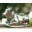 Garden Friends Pewter Butter Dish