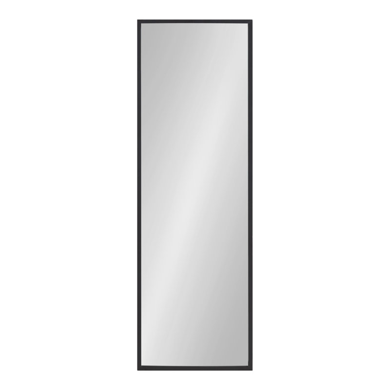 Travis Engineered Wood Mirror, 48X16, Black