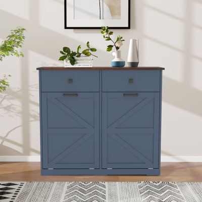Double Tilt Out Trash Cabinet Trash Can