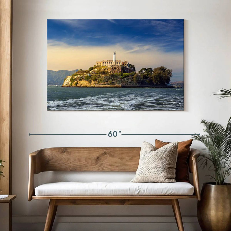 L'île d'Alcatraz, H 32 po x l 48 po