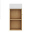 Meuble-lavabo mural 21,6 po avec lavabo et rangement ouvert à gauche-1111216248