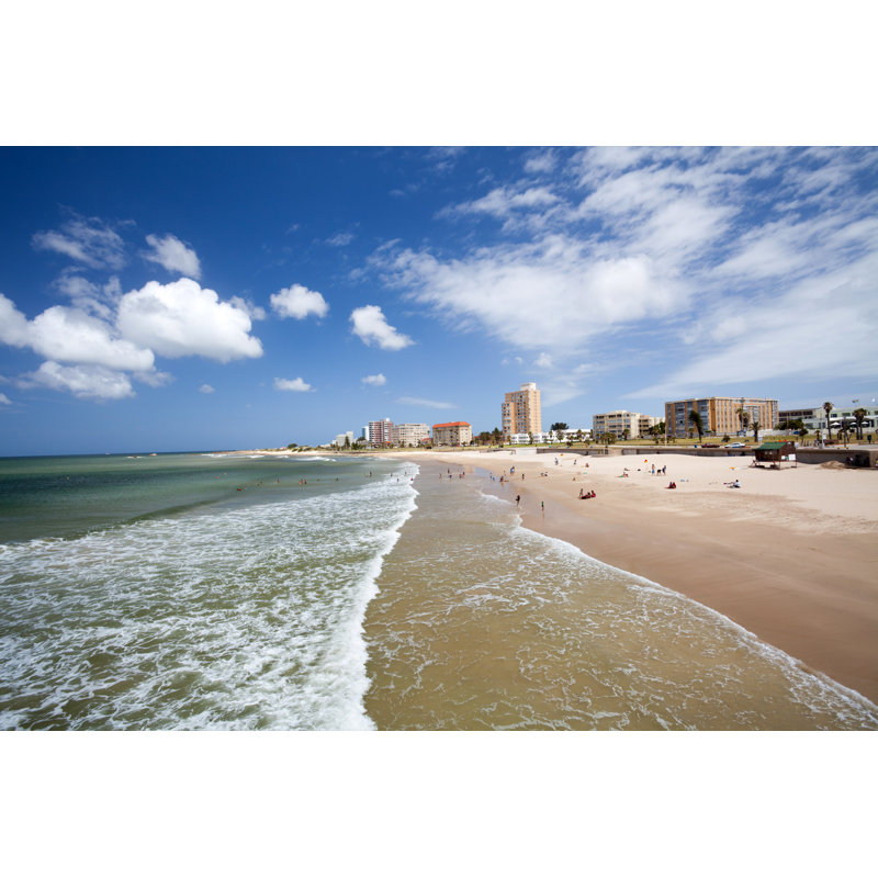 Beach Of Port Elizabeth - Wrapped Canvas Print, 30cm H x 46cm W x 3.8cm D