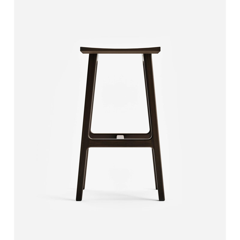 Coyotepe Saddle Stool, Bar Stool (30" Seat Height), Teak