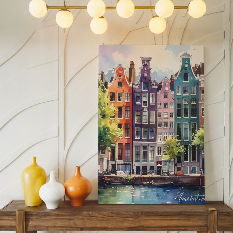 Art mural coloré sur le canal d’Amour, H 30 po x l 30 po