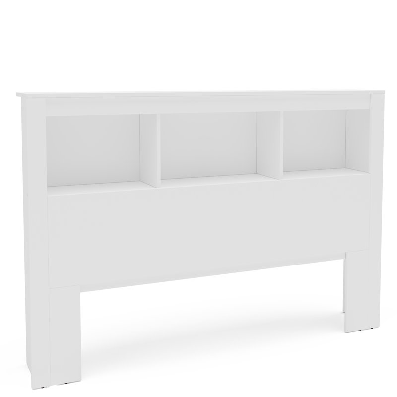 Annedoris Bookshelf Headboard, White, Full