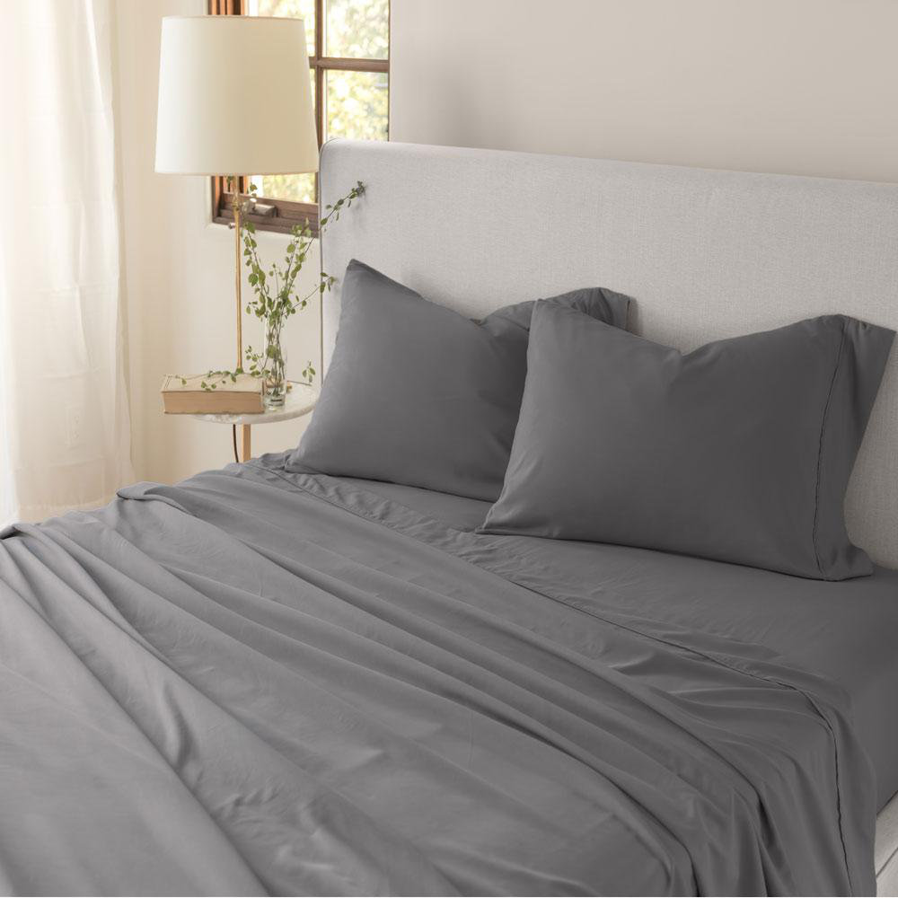 Lux Enzyme-Washed Double-Brushed 4pc. Sheet Set Jennifer Adams Home 