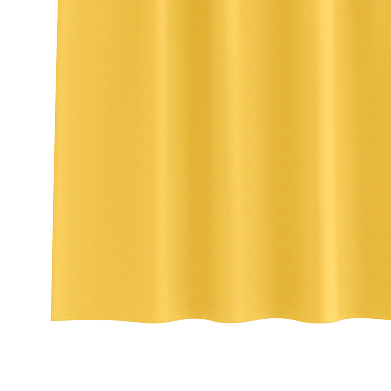 Curtains With Curtains 2 Pcs Polyester, 140cm Width x 260cm Drop, Mustard Yellow