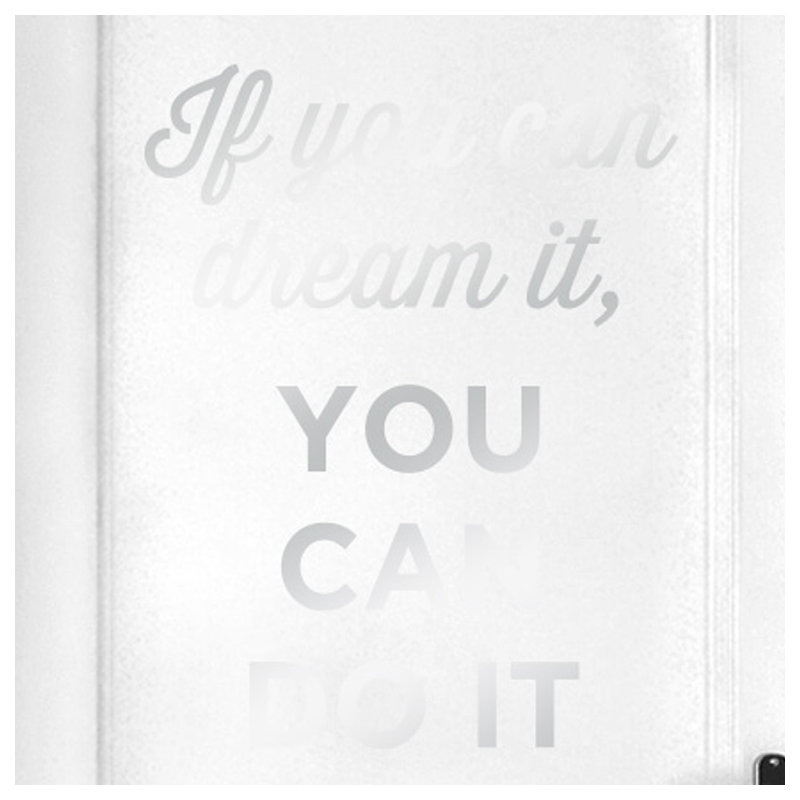Wall Decal, Shiny Silver