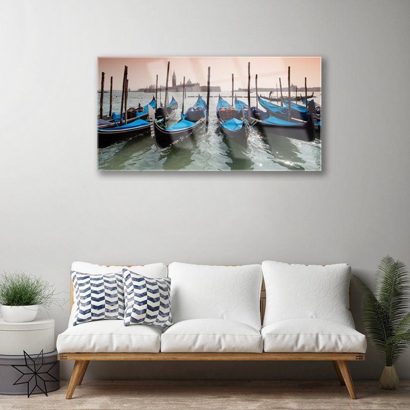 Architecture Boats - Unframed Photograph on Glass