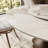 Round Stone Top With 360° Circular Rotating Lazy Susan Solid Wood Base Dining Table For 6-10-929940183-929940170-929940171