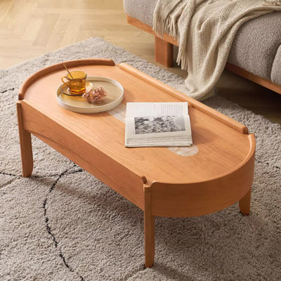 Luxury-Style Cherry Wood Coffee Table