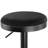 Corrigan Studio® 2 Piece Backless Adjustable Fabric Bar Stool In Black With Black Base