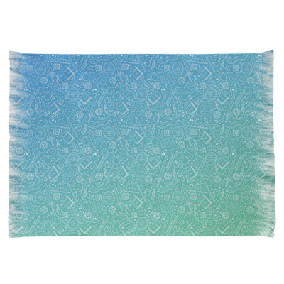 Tapis bleu dégradé rpg Mcguigan