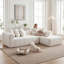 Canapé modulaire Cloud avec méridienne en L, design minimaliste moderne