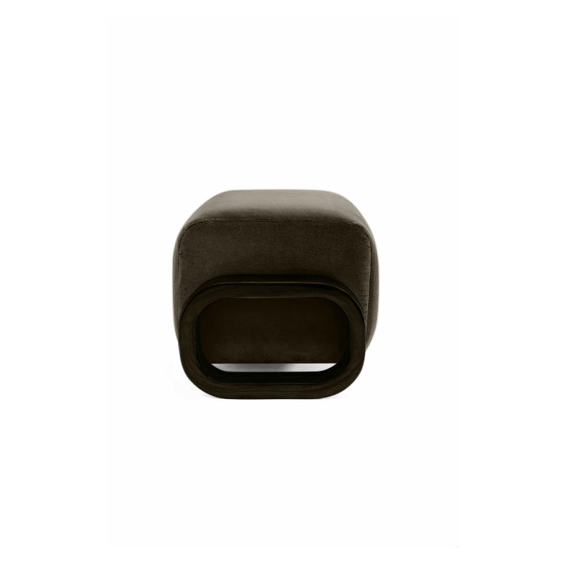 Cayenne Ottoman, Earth Velvet