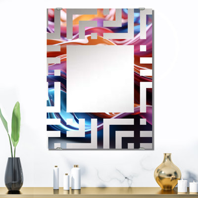 Tilton - Décoration murale abstraite miroir fractal MIR137517