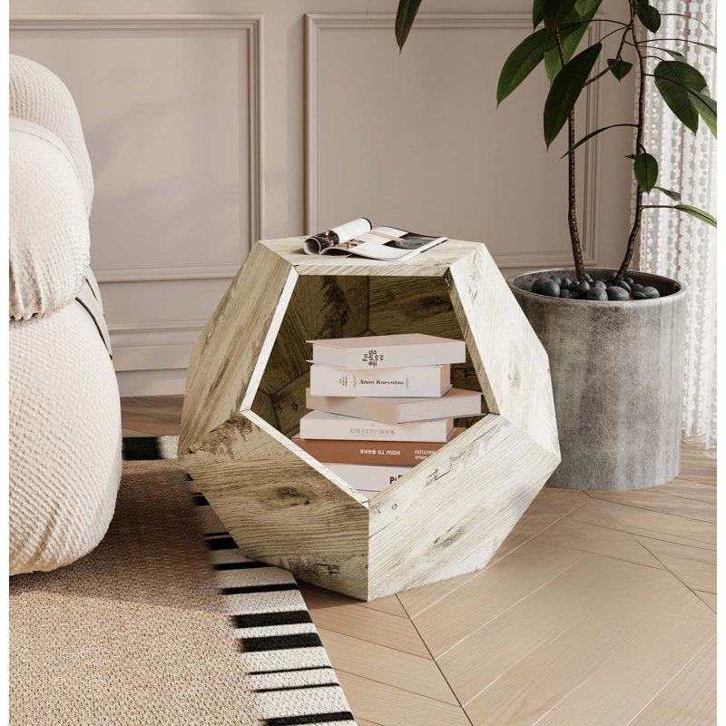 Table d'appoint 25,98 po, Chêne blanc