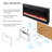 50 Inch Electric Fireplace With Remote, Tempered Glass Front, Diverse Flame & Settings, 1400W Heating, 11 Temperature Levels, Energy Mode Wall Mounted Fireplace, Glass, Multi Effects, Heat Output,-2093829942