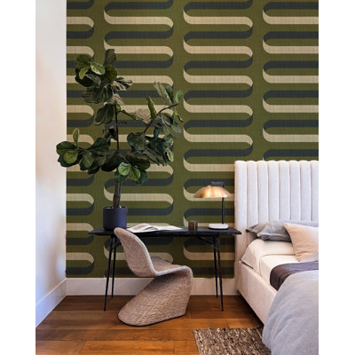 Folding Ribbon Peel & Stick Wallpaper Roll