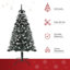 Green Realistic Artificial Pine Flocked/Frosted Christmas Tree-350407745