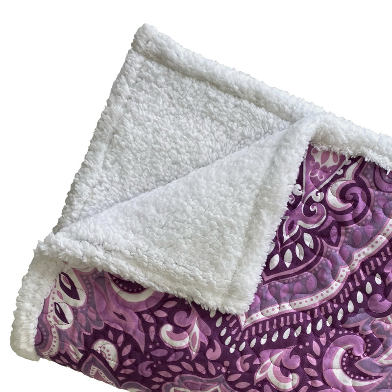 Jeté Felicity, Motif damas mauve