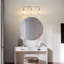 Modern Polished Nickel Dimmable Bathroom Vanity Light With Cone Clear Glass Shade-221860614