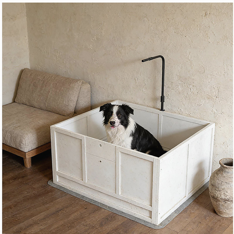 Boîte pour chien spacieuse, boîte de mise bas spacieuse, boîte pour animal de compagnie, 19.8" H x 40.99" W x 39.3" D