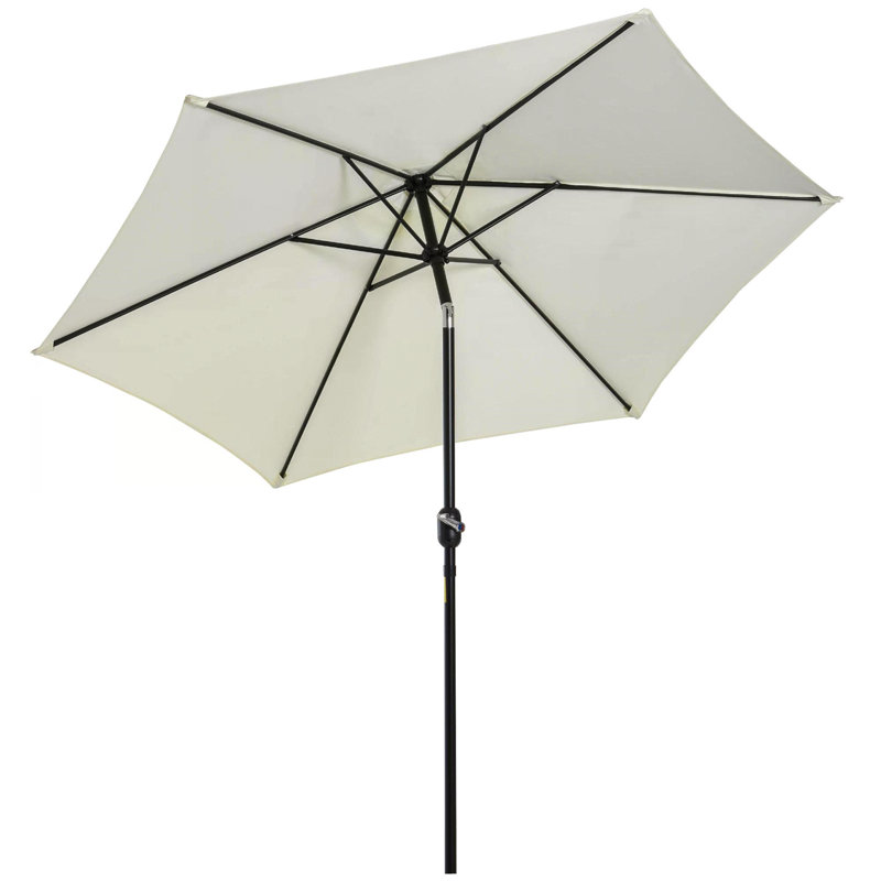 Brisamar 270cm Tilt Market Parasol, White